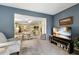 Living room offers view into the dining area and comfortable seating at 3544 Lake Bayshore Dr # K123, Bradenton, FL 34205