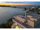 Rooftop deck with spiral staircase and panoramic waterfront views at 3638 San Remo Ter, Sarasota, FL 34239