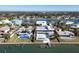 Expansive aerial view of waterfront home and neighborhood at 3638 San Remo Ter, Sarasota, FL 34239