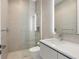 Modern bathroom with glass shower and updated fixtures at 3638 San Remo Ter, Sarasota, FL 34239