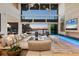 Spacious living area showcasing stunning sunset water views at 3638 San Remo Ter, Sarasota, FL 34239