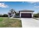 Single-story home with attached garage and landscaped lawn at 4310 Zenith Rd, Venice, FL 34293