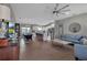 Open concept living space with kitchen and dining area at 4310 Zenith Rd, Venice, FL 34293