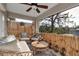 Peaceful screened porch, perfect for relaxing, with bamboo accents at 4310 Zenith Rd, Venice, FL 34293