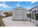 Convenient storage shed in the backyard at 4953 Sea Island Ave, Sarasota, FL 34234