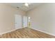 Bright bedroom with hardwood floors and two closets at 5023 Tobermory Way, Bradenton, FL 34211