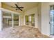 Spacious covered patio with access to the kitchen and Gathering room at 5318 88Th E St, Bradenton, FL 34211