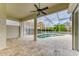 Inviting pool and patio area with covered lanai and brick pavers at 5318 88Th E St, Bradenton, FL 34211