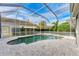 Relaxing screened pool and spa with a covered patio at 5318 88Th E St, Bradenton, FL 34211