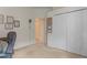 Home office with ample closet space and adjacent bathroom at 5351 Laurel Oak Ct, North Port, FL 34287