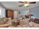 Spacious living room with ample seating and natural light at 5708 Miami Rd, Venice, FL 34293