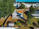 Aerial view of house, yard, and shed at 5806 15Th W St, Bradenton, FL 34207