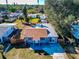 Aerial view of house with brown roof at 5806 15Th W St, Bradenton, FL 34207