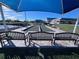 Outdoor bocce ball court with shaded seating at 6707 Stone River Rd # 203, Bradenton, FL 34203