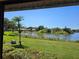 Peaceful lake view from the property at 7361 Oak Moss Dr # 34, Sarasota, FL 34241