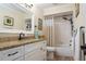 Bathroom with tub shower combo at 804 Buttonwood Dr, Bradenton, FL 34208