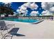 Enjoy the refreshing community pool with lounge chairs at 804 Buttonwood Dr, Bradenton, FL 34208