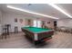 Community game room features pool table, ping pong, and seating at 804 Buttonwood Dr, Bradenton, FL 34208