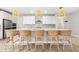 Kitchen island with seating for four at 8725 Sundance Loop, Sarasota, FL 34238