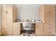 Home office with built in desk and storage at 8725 Sundance Loop, Sarasota, FL 34238
