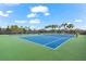Two well-maintained tennis courts at 8725 Sundance Loop, Sarasota, FL 34238