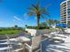 Enjoy ocean views from this relaxing patio area at 1211 Gulf Of Mexico Dr # 301, Longboat Key, FL 34228