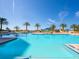 Inviting heated pool with ocean views and palm trees at 1211 Gulf Of Mexico Dr # 301, Longboat Key, FL 34228