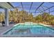 Sparkling pool and spa with screened enclosure at 16003 Kendleshire Ter, Lakewood Ranch, FL 34202