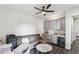 Cozy basement recreation area with a wet bar and comfortable seating at 20296 Bandera Pl, Venice, FL 34293