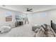 Spacious bonus room with a comfortable seating area at 20296 Bandera Pl, Venice, FL 34293