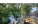 Cozy patio with fire pit and comfortable seating at 2264 Floyd St, Sarasota, FL 34239