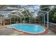 Inviting kidney-shaped pool in a screened enclosure at 2264 Floyd St, Sarasota, FL 34239