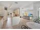 Kitchen features a breakfast nook and views to the living room at 25072 Palisade Rd, Punta Gorda, FL 33983