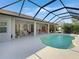 Screened pool and patio with access to the house at 25072 Palisade Rd, Punta Gorda, FL 33983