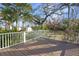 Deck overlooking lush tropical landscape at 320 29Th Nw St, Bradenton, FL 34205