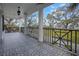 Large front porch with patterned tile floor at 320 29Th Nw St, Bradenton, FL 34205