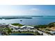 Aerial view showcasing waterfront location and building at 4726 Independence Dr # 4726, Bradenton, FL 34210