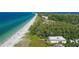 Aerial view showcasing beachfront property and community at 5311 Gulf Of Mexico Dr # 3, Longboat Key, FL 34228