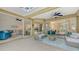 Spacious screened porch with views of living room and backyard at 5401 Oak Grove Ct, Sarasota, FL 34233