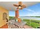 Relaxing balcony overlooking the water at 615 Riviera Dunes Way # 104, Palmetto, FL 34221