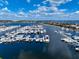 Aerial view of a full-service marina at 615 Riviera Dunes Way # 104, Palmetto, FL 34221