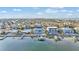Wide shot of the waterfront community and surrounding area at 635 Key Royale Dr, Holmes Beach, FL 34217