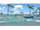 Stunning pool and spa with water views and a private dock at 635 Key Royale Dr, Holmes Beach, FL 34217