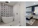 Spa-like bathroom with soaking tub and walk-in shower at 6605 Gulf Dr, Holmes Beach, FL 34217