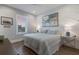 Spacious bedroom with king bed and sunset view at 6605 Gulf Dr, Holmes Beach, FL 34217