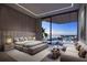 Spacious main bedroom with water views and private balcony at 668 Quay Commons # 0705, Sarasota, FL 34236