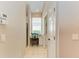Hallway with built-in desk and additional storage at 6710 Pebble Beach Way, Lakewood Ranch, FL 34202