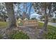 Woodlake community entrance sign at 7146 Lakeside Dr, Sarasota, FL 34243