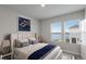Spacious bedroom with lake view at 7420 Newham Ln, Sarasota, FL 34240