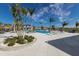 Resort-style pool with lounge chairs and landscaping at 7420 Newham Ln, Sarasota, FL 34240
